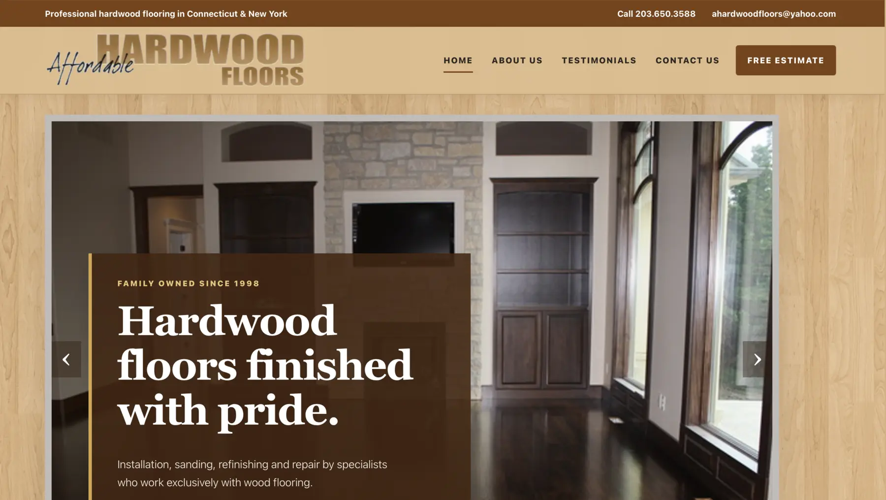 Affordable Hardwood Floors website