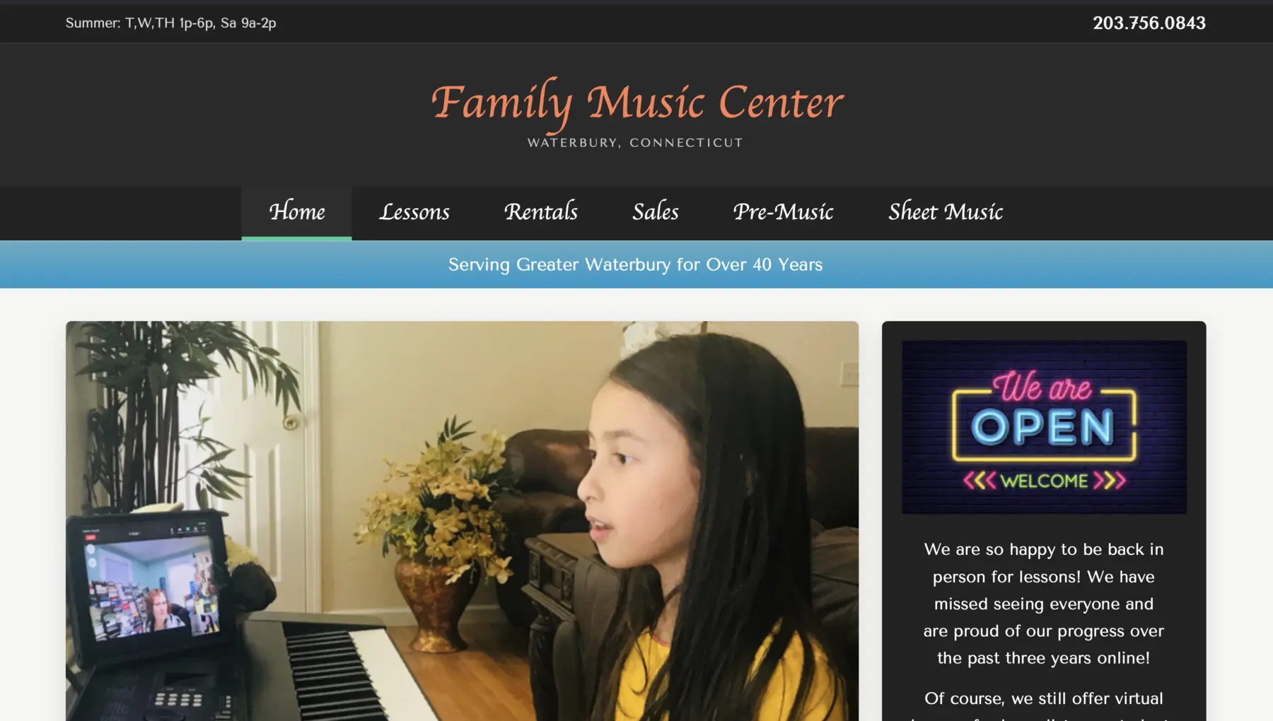 Family Music Center website