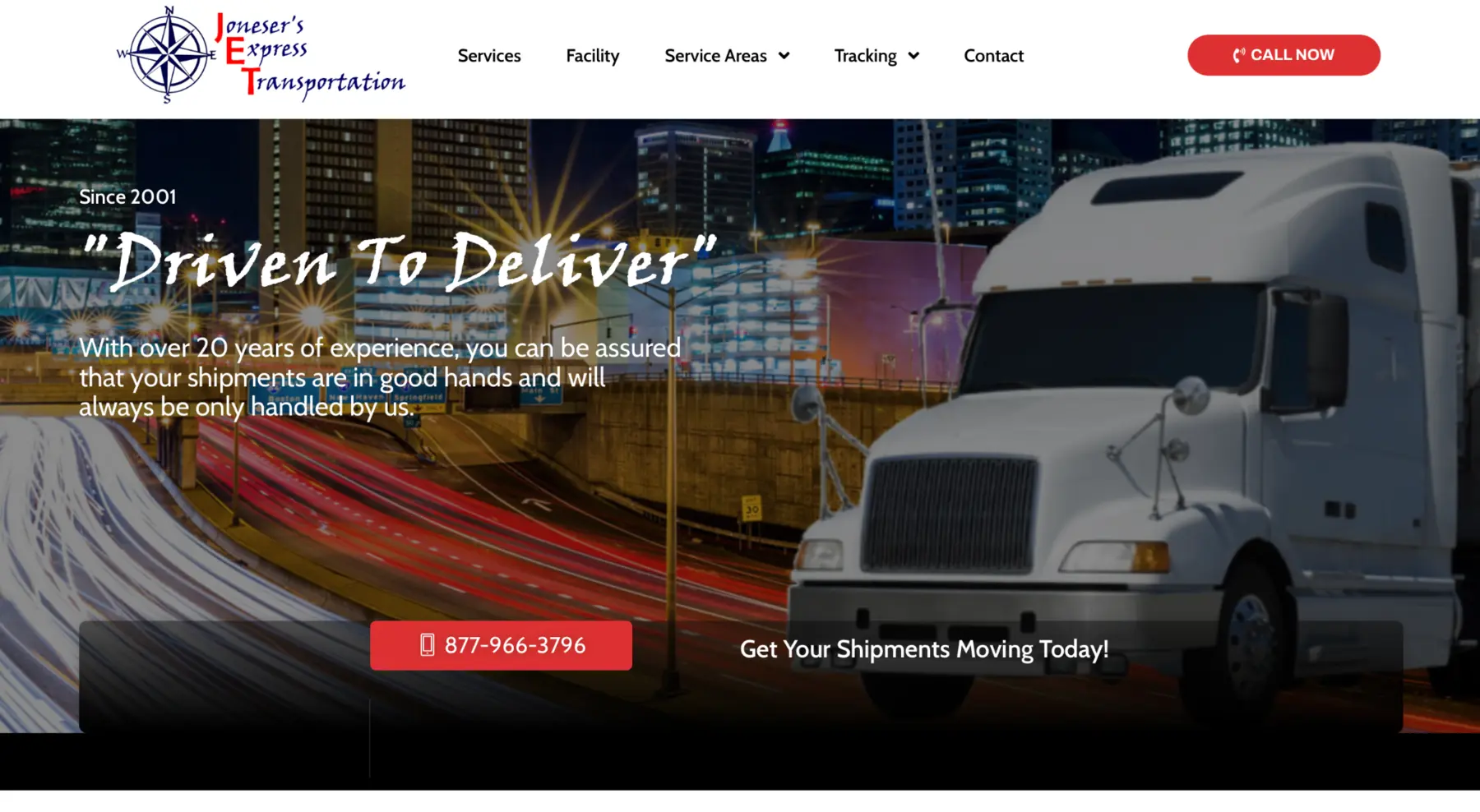 Joneser’s Express Transportation website