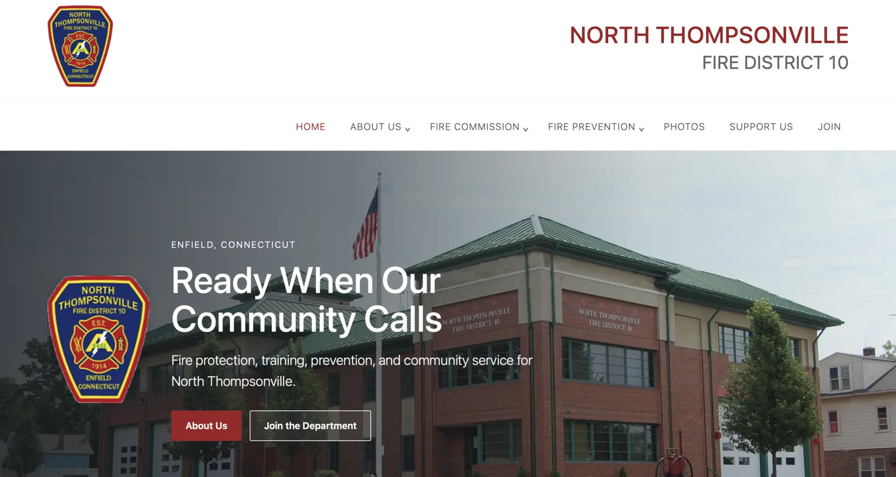 North Thompsonville Fire District 10 website